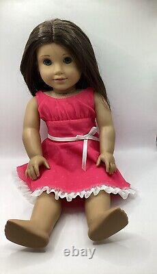 American Girl Doll Truly Me #39 Blue Eyes Light Skin Caramel Brown Hair Dress