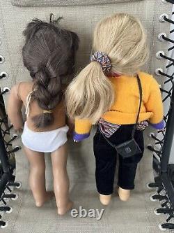 American Girl Doll lot Of 2 Pleasant Company girl Of today GT 2 GT 12 TM JLY GT