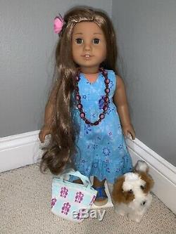 American Girl Doll of the Year 2011 Kanani Akina with Luau Outfit & Dog