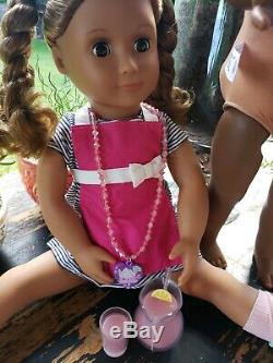 American Girl Dolls Just Like You #46 #7 German Samantha 1986 and OG Doll