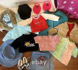 American Girl Dolls Kit & Samantha Lots Of Accessories Outfits Bed Case EUC