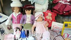 American Girl Dolls LOT Bitty Baby, Felicity & Samantha + Accessories 1990's