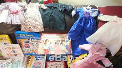 American Girl Dolls LOT Bitty Baby, Felicity & Samantha + Accessories 1990's