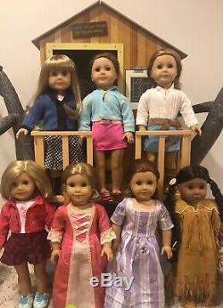 American Girl Dolls Lot 56 Items Many Retired Treehouse Clothes Pets Kayak More