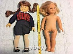 American Girl Dolls Lot Of 2 Molly (discolored, Clothes On) & Kit Read The Ad