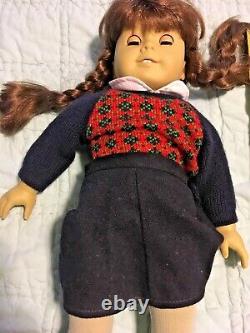 American Girl Dolls Lot Of 2 Molly (discolored, Clothes On) & Kit Read The Ad