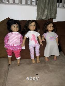 American Girl Dolls Refer To Pics 2 Have. Marks On Body And Faces Fingers Paint