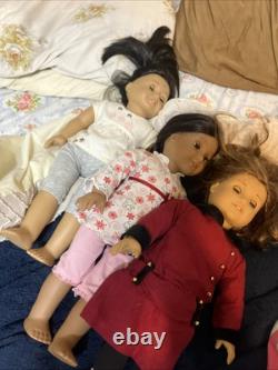 American Girl Dolls Set of 3 Josefina, Rebecca, And Look Alike Doll