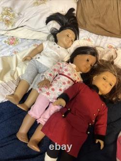American Girl Dolls Set of 3 Josefina, Rebecca, And Look Alike Doll