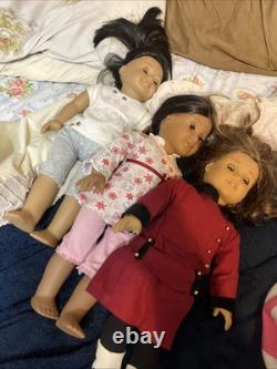 American Girl Dolls Set of 3 Josefina, Rebecca, And Look Alike Doll