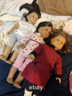 American Girl Dolls Set of 3 Josefina, Rebecca, And Look Alike Doll