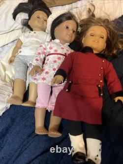 American Girl Dolls Set of 3 Josefina, Rebecca, And Look Alike Doll
