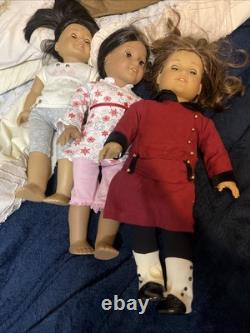 American Girl Dolls Set of 3 Josefina, Rebecca, And Look Alike Doll