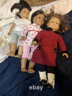 American Girl Dolls Set of 3 Josefina, Rebecca, And Look Alike Doll