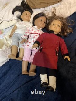 American Girl Dolls Set of 3 Josefina, Rebecca, And Look Alike Doll