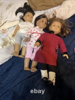 American Girl Dolls Set of 3 Josefina, Rebecca, And Look Alike Doll
