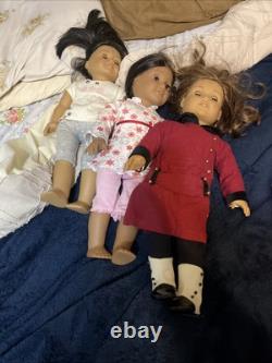 American Girl Dolls Set of 3 Josefina, Rebecca, And Look Alike Doll