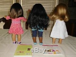 American Girl Dolls Sonali Chrissa And Gwen Best Friends Meet Outfits & Books