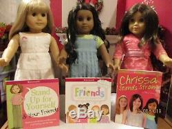 American Girl Dolls Sonali Chrissa Gwen Best Friends Meet Outfits + Books