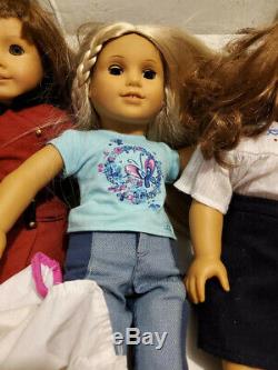 American Girl Dolls x 5 plus clothes