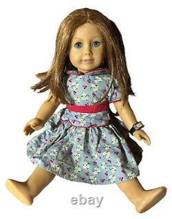 American Girl Emily Bennet 18 Doll RETIRED 2008 Meet Dress Blue Eyes Red Hair