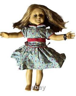 American Girl Emily Bennet 18 Doll RETIRED 2008 Meet Dress Blue Eyes Red Hair