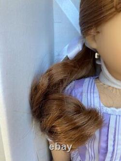 American Girl Felicity 18 Doll, Lavender Meet Dress, Book, New NRFB