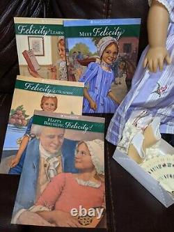 American Girl Felicity Doll LOT Books Meet Accessories Movie