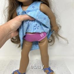American Girl GOTY 2011 Kanani Akina Hawaiian 18 Doll in Floral Dress Bonus