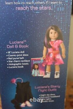 American Girl GOTY 2018 NRFB Luciana Vega 18 Doll-Accessories-Book NEW GIFT SET