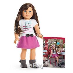 American Girl GRACE THOMAS 18 Doll of Year Book Bracelet + BONUS 2015 Catalog