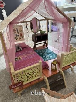 American Girl GVF54 Kira's Comfy Platform Tent Complete Set