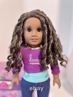 American Girl Gabriela Girl of the Year 2017 In Her Meet Outfit & Book withExtras