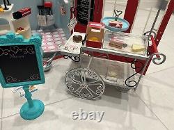 American Girl Grace French Bakery Retired VHTF with Bistro Cart, Mixer Extras+