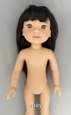 American Girl Gwynn Tan Doll Pierced Ears New Outfit Accessories Black Hair