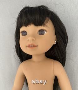 American Girl Gwynn Tan Doll Pierced Ears New Outfit Accessories Black Hair
