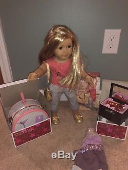 American Girl Isabelle Dance Case Accessories Set, Jewelry Box With boxes LOT