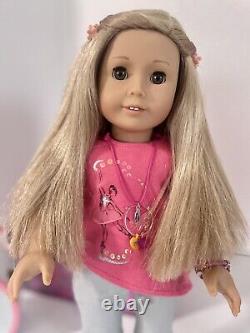 American Girl Isabelle Palmer GOY 2014, Dressed in her Meet Outfit Case Hair Att