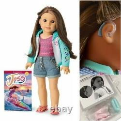 American Girl Joss 18 Doll, Book & Hear Aid Retired PIERCED EARS New in Box