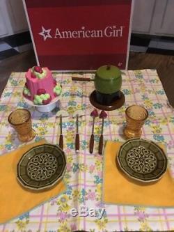 American Girl Julie Fondue Set, Complete, Food, Dishes RARE/ Hard To Find