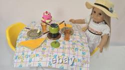 American Girl Julie's Fondue Set RETIRED Accessory EUC 1970s Style
