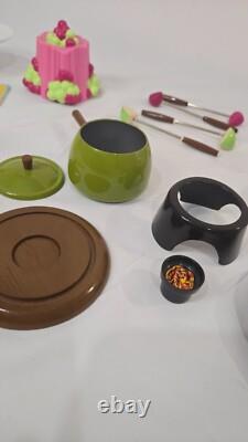 American Girl Julie's Fondue Set RETIRED Accessory EUC 1970s Style