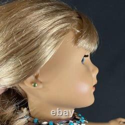 American Girl Just Like You Doll Blond Hair Blue Eyes with Extra Clothes 18