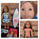 American Girl KANANI DOLL, Meet Book & Surf Board, Brown Hair Hazel Eyes
