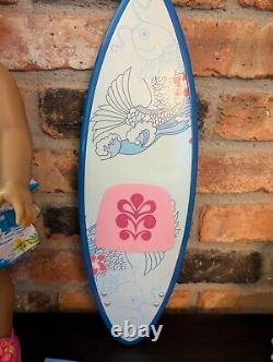 American Girl KANANI DOLL, Meet Book & Surf Board, Brown Hair Hazel Eyes