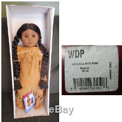 American Girl KAYA 18 Doll w Box + Teepee w Base & Accessories / Food / Fire