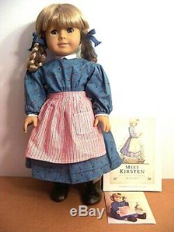 American Girl KIRSTEN DOLL White Body Pleasant Co Excellent 1986 With Book