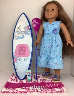 American Girl Kanani 2011 Doll Of The Year Hawaiian Dress & Paddleboard