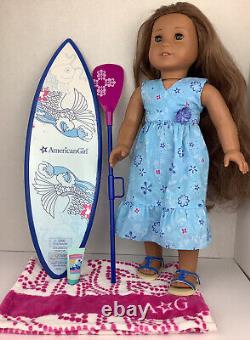 American Girl Kanani 2011 Doll Of The Year Hawaiian Dress & Paddleboard