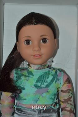 American Girl- Kavi 18 Doll, Yoga, Bollywood, Pj Outfits & Accessories-nib